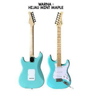 Gitar Elektrik Merk Kowe Seri Stronger model Strato Bonus Efek Delay Distorsi dan Cabsim