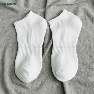 Vớ cổ ngắn nam nữ Mr.Socks chất liệu cotton trơn thiết kế êm chân hút ẩm thoáng khí đa năng - GOM-KLB-TRONNGAN-1DOI