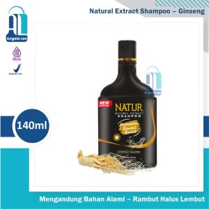 Natur Shampoo 140ml Rambut Sehat Alami - Rontok Rusak Diwarnai Kusam