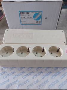 Stopkontak Arde Portabel UTICON 4 Lubang/ 4-Way Multi Outlet ST-148
