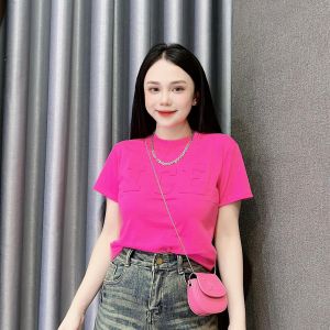 Áo Thun Nữ Form Ôm Gọn Dáng 35 đến 55kg Chữ Dập Nổi Cotton Mềm Co Giãn Không Bó Sát (Mã B47 ICE)