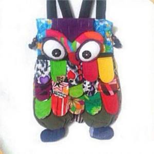 Direct Local Supplier / Wholesaler For Handmade 3D Owl Owls Patchwork Backpack Backpacks Bag Bags