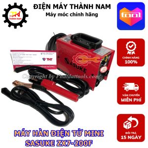 Máy Hàn Mig Không Dùng Khí SASUKE 200 mini 3 Chức Năng - Tặng Kèm Cuộn Dây Hàn Lõi Thuốc 1kg - Đầy Đủ Phụ Kiện - Bảo Hành 12 Tháng