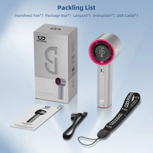 Fan Rechargeable Strong Wind 100 Gear Wind Speed Electric Fan Digital Display Adjustable Turbo Portable Outdoor Handheld