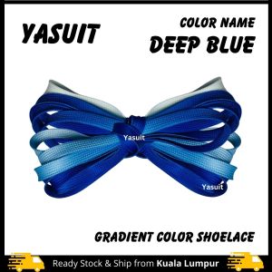 Yasuit Gradient Shoelace Tali Kasut Two Tone Color Flat Shoe Lace Adult Men Women Colorful Good Quality Economy Ekonomi Ready Stock Malaysia Seller