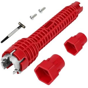 Cờ Lê Tháo Lắp Vòi Nước Bồn Rửa Vị Trí Hẹp Đi Kèm 3 Đầu Thay Đổi Đa Năng 8in1