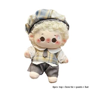 DOWNA Đẹp Quần áo búp bê cotton 20cm Tiện lợi Chất lượng cao Quà tặng đồ chơi bé gái Hợp thời trang Dễ thương Trang Phục Búp Bê