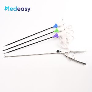 5×330mm Disposable Training Laparoscopic ForcepsLaparoscopic Medical Forceps set include needle holder