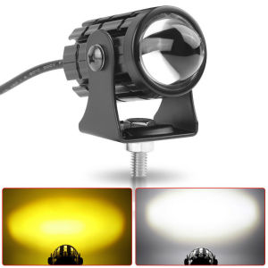 2pcs Driving Light For Motorcycle Motorcycle Waterproof Mini Driving Lights High And Low Yellow / White Led Aniti Fog For Cars