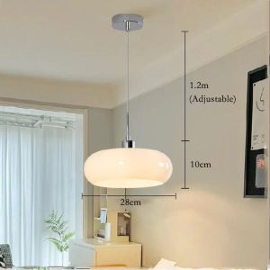 Mid Century Modern Pendant Light Glass Shade Hanging Lighting Fixture For Dining Room Restaurant Cafe Living Room Bedroom FarmhouseFast shipping