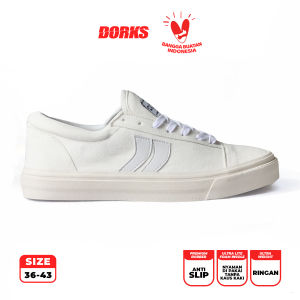 Dorks Skate Off White - Sepatu Sneakers Casual Pria Wanita Sepatu Sekolah Dorks