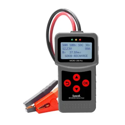 READY BOS ALAT TEST AKI DIGITAL BATTERY TESTER LANCOL MICRO-200 PRO MOTOR MOBIL TRUK CEK BATERAI ANALYZER CAPIT CLAMP CAR