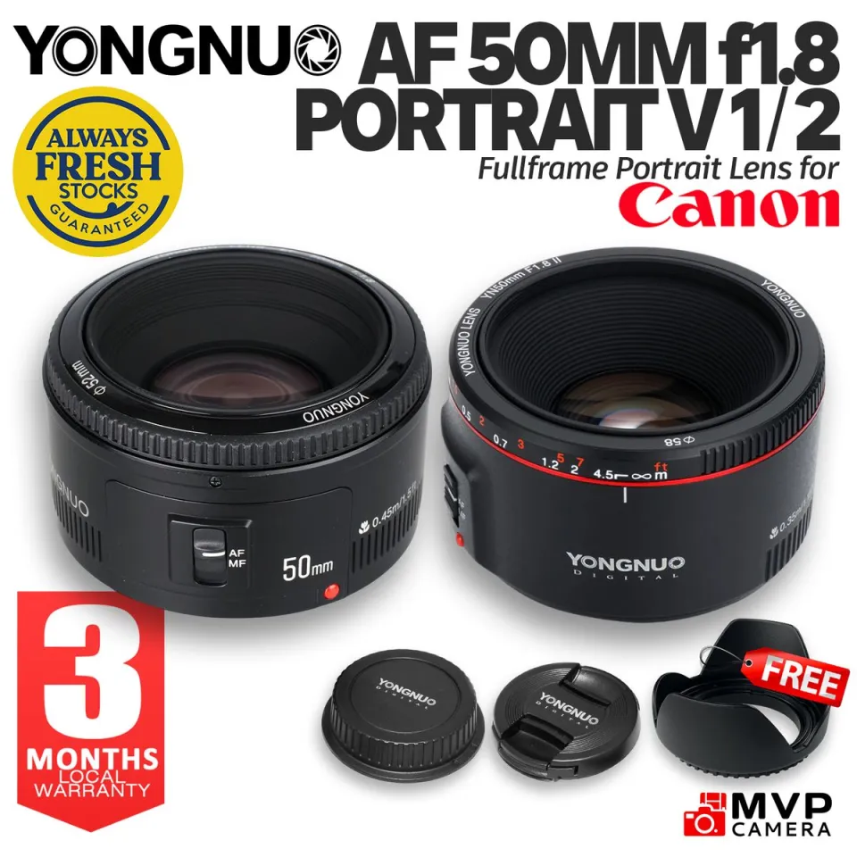 YONGNUO YN 50mm Lens for Canon EF Version and Portrait