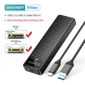 ORICO M.2 NVMe&SATA Enclosure 10Gbps USB3.2 Gen2 M.2 SSD Case NVMe Box Adapter for Business Office NVMe&SATA SSD Tool-free Support UASP (PDDM2C3)