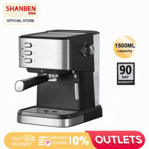 SHANBEN CM3020 coffee machine household small semi-automatic high pressure steam milk foaming all-in-one 20Bar coffee machine