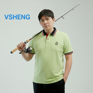 VSheng Big Size Collar Polo T Shirt For Men Summer Casual Plus Size Man Lapel Tops