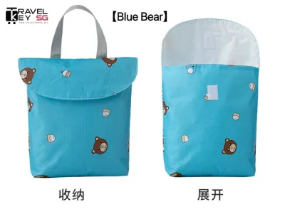 Baby diaper storage bag for outdoor portable diapers
