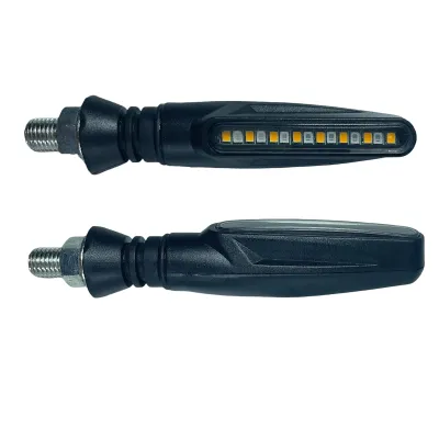2pcs Lampu Sein Zxd 111 Motor Led 12 V Kuning Terang Bahan Abs Tahan Air Dan Anti Gores Untuk Universal Motor 12v Tahan Air
