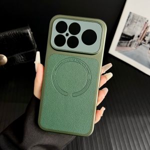 For Xiaomi POCO F8 Pro Case Hard PU Leather Magnetic Wireless Charging Protective Back Cover Case For Xiaomi POCO F8 Ultra Shell