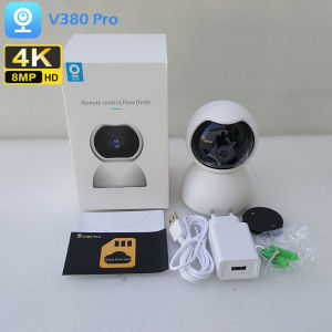 WiFi IP Kamera PTZ CCTV Baby Camera Monitor Two Way Audio Night Vision Aplikasi V380 Pro 1080P 8MP