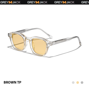 Grey Jack Kacamata Sunglasses Polarized HD Anti Silau UV400 Model Kotak Bahan Metal+Tr90 Wanita Pria 8206