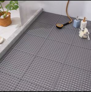 DuduMart Batmats Carpet Square PVC Home Kitchen Floormat for Toilet Puzzle Mat Bathroom Accessories