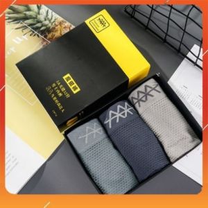 Quần lót nam quần sịp đùi nam nano cap cấp co giãn 4 chiều – Hộp 3 quần