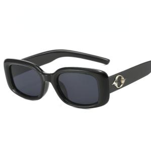 JN IMPRESSION แว่นตากันแดดรูปทรงเว้า Cewek Seksi บุคลิกแบบสตรีทแว่นกันแดดกรอบสี่เหลี่ยมแบบย้อนยุคสำหรับผู้หญิงเวอร์ชั่นภาษาเกาหลี