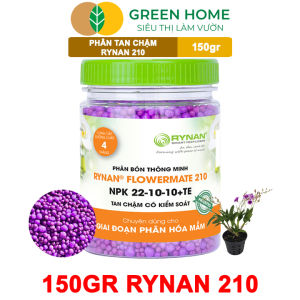 Phân Tan Chậm Greenhome Rynan 210 Hũ 150gr Dùng Cho Phong Lan Trưởng Thành Bonsai Đủ Dưỡng Chất Cho 120 Ngày