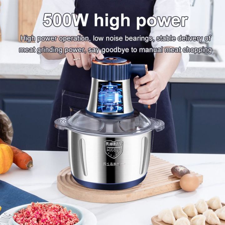 [5l Large Capacity] Multifunctional Stainless Steel Food Processor