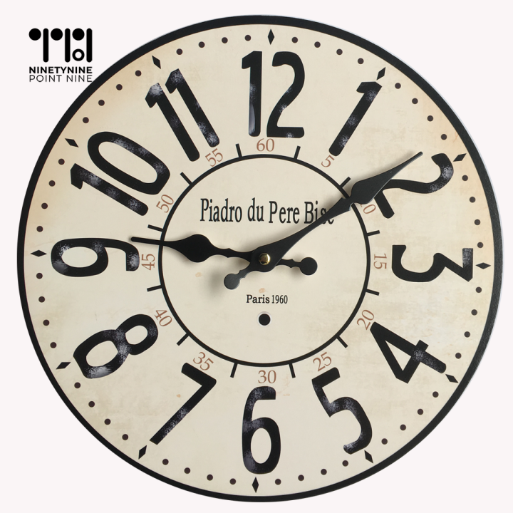 99.9 Artsy Wall Clock (Without Seconds Hand) (30cm) [30]* Lazada PH