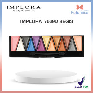 Implora  Eyeshadow Pallete + Blush On ( palet eye shadow ) Palette (BPOM)