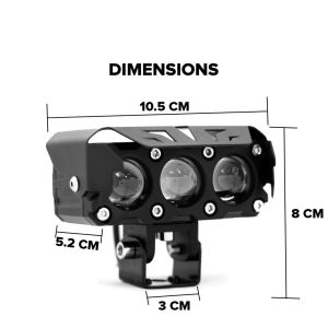 6-bulb Laser Shooting Lights mini driving light Full Set Projector grill 40W Motor HeadLight