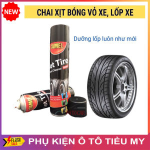 Chai Xịt Bóng Vỏ Làm Đen Lốp Xe Và Phục Hồi Nhựa Nhám Bình Xịt CAMEL HOTTIRE ( Dạng Bọt ) 650ml