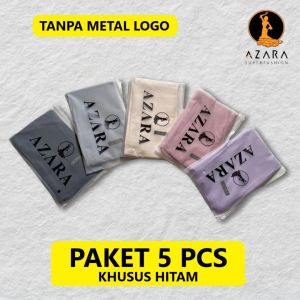 Paket 10 Hijab Segi Empat Voal Azara Oskara Polos Packing Pouch LC Laser Cut Scarf Azara Superfashion (1 Paket Isi 10 Hijab)