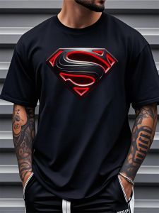 Justice League Mens Casual Printed Graphic Tee - Regular Fit for Spring/Summer/Fall - Plus Size L-5XL
