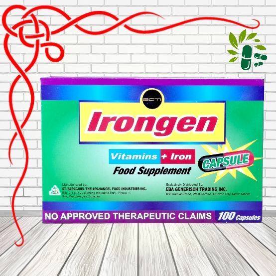 IRONGEN (Multivitamins + Iron) 100 Capsules Lazada PH