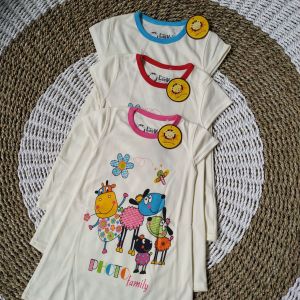 LEEVA || DASTER HARIAN LENGAN PENDEK ANAK 1-7TH BAHAN KAOS COMBAD ADEM HOMEDRESS RUMAHAN MURAH
