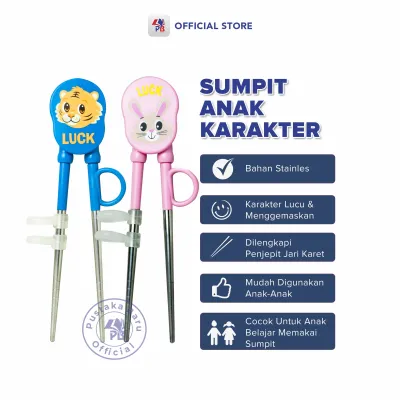 Sumpit Karakter Anak Belajar Guna Sumpit Anak Motif Kartun Lucu / PB EDUKASI ANAK - PBNB