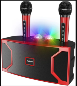 Bytebeat 6000W Wooden Speaker Bluetooth Portable Super Bass Speakers Trolly Wireless Fountction of TV/FM/Karaoke/Vedioke Speaker Free Wireless Microphone&USB(WITH SONGS) Q8 /Q12