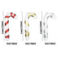 【lower Price】24Pcs Christmas Candy Cane Ornaments, Xmas Acrylic Candy Canes, Christmas Tree Hanging Pendant, New Year Christmas Party Decoration. 