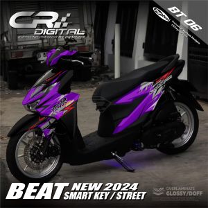 (COD) TERBARU Decal Sticker Honda Beat NEW 2024 Smart Key /STREET Remote Full body - Stiker Skotlet Variasi Modifikasi Beat STREET 2024 Mugen Power