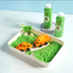Mainan edukasi sensory play tactile edible grass rumput sensory play 6 bulan 1 tahun