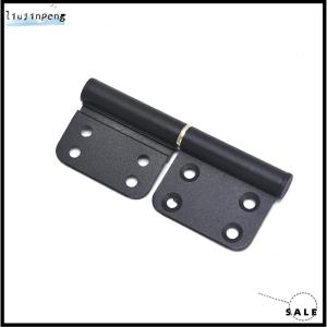 [liujinpeng] Aluminum door black flag hinge detachable 4 inch kitchen door hinge X2