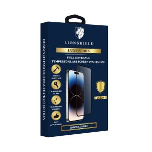 (SG) LionShield Luxe iPhone 15 Pro Max / 15 Pro / 15 / 15 Plus / 14 / 13 /12 Screen Protector Tempered Glass (Premium)
