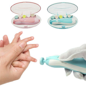 6in1 Infant Multifunctional Electric Baby Nail Polisher Clipper Set