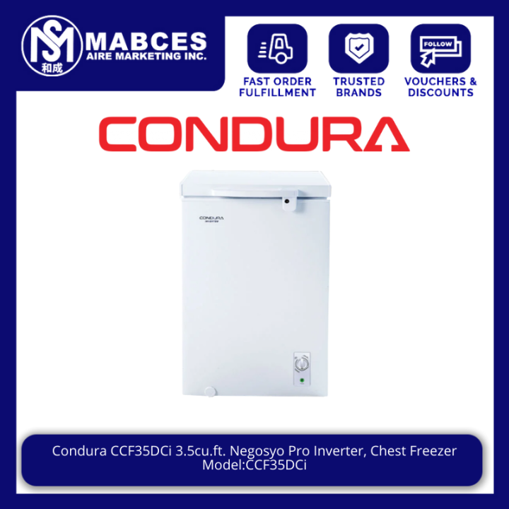 Condura CCF35DCi  3.5cu.ft. Negosyo Pro Inverter, Chest Freezer