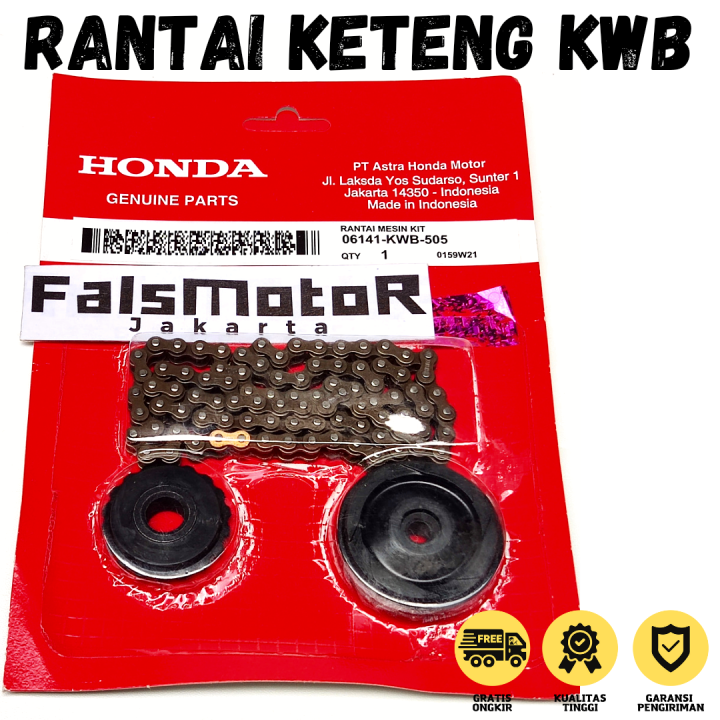 Rantai Keteng Revo 110 / Rante Keteng Revo 110 / Rantai Keteng Blade / Rantai Kamprat Revo / Rantai Timing Blade / Keteng Revo 110 Karbu / Rantai Keteng Revo Fi New / Keteng Set Blade 110 Karbu / Rantai Keteng Set Revo 110 ( 06141-KWB-505 )