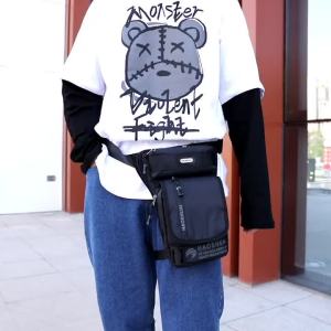 HAOSHUAI New Mens Sport Outdoor Cycling Multi-Functional Water Resistant Waist chest Crossbody Bag