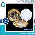 Piring Kertas Mas Kue Bulat Kecil Tart Bolu Pesta Ulang Tahun 10s. 